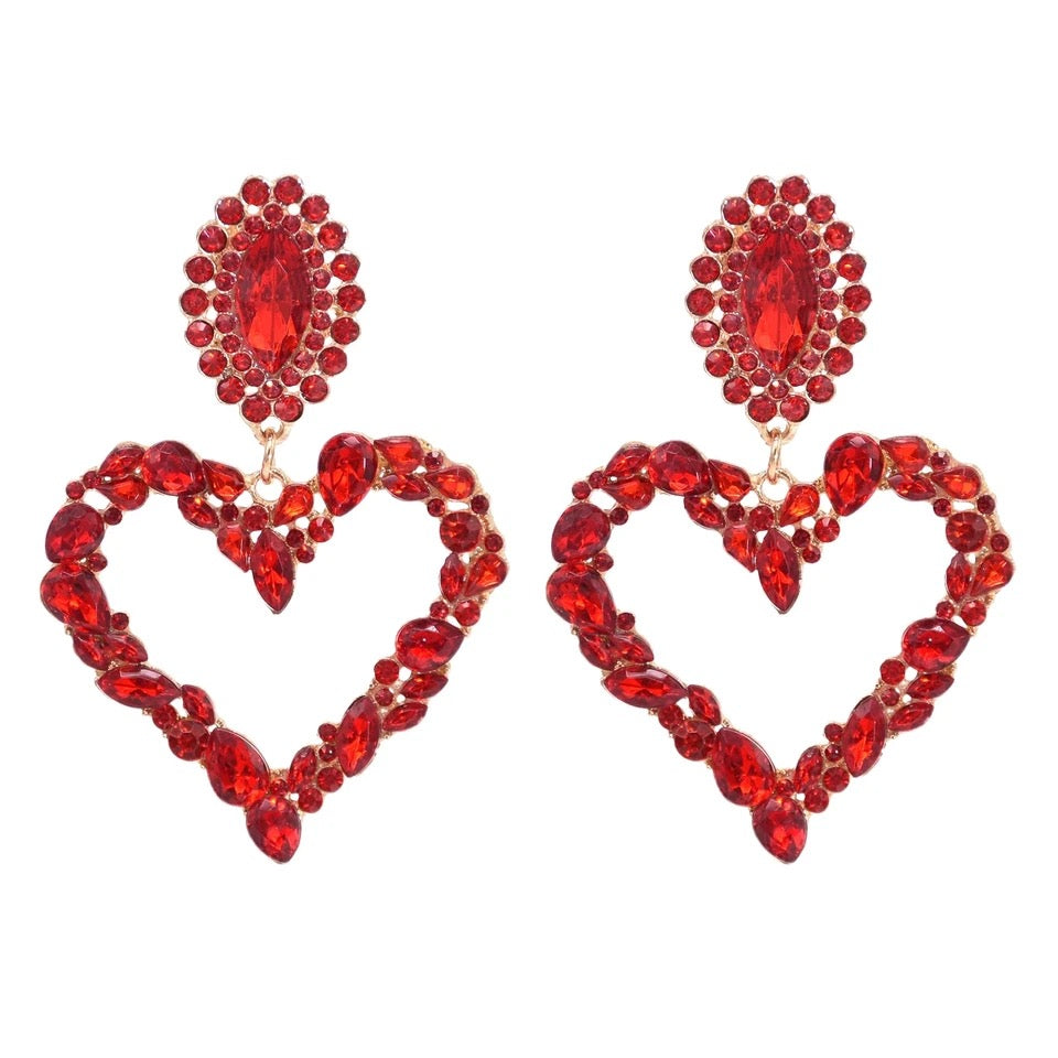 Red Heart Earrings