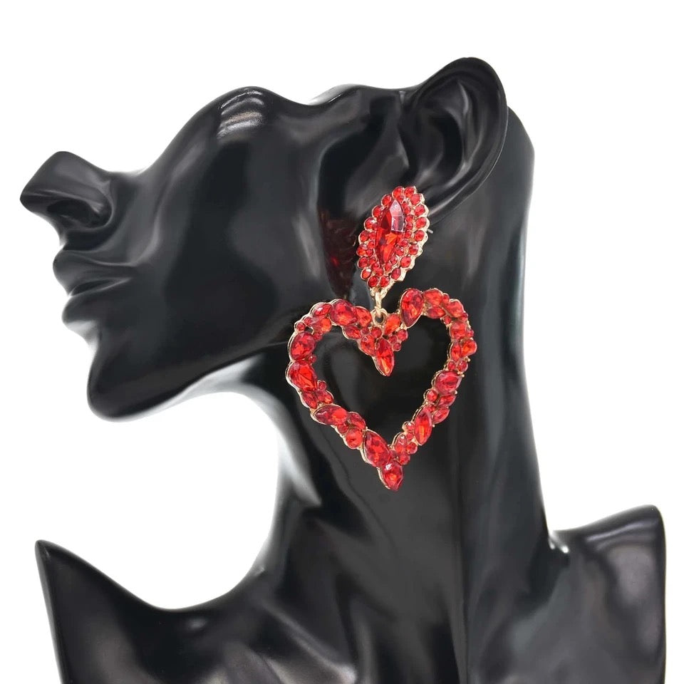 Red Heart Earrings