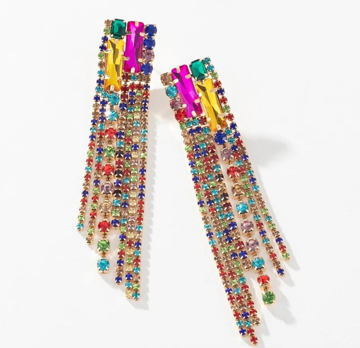 Multi tassel earrings