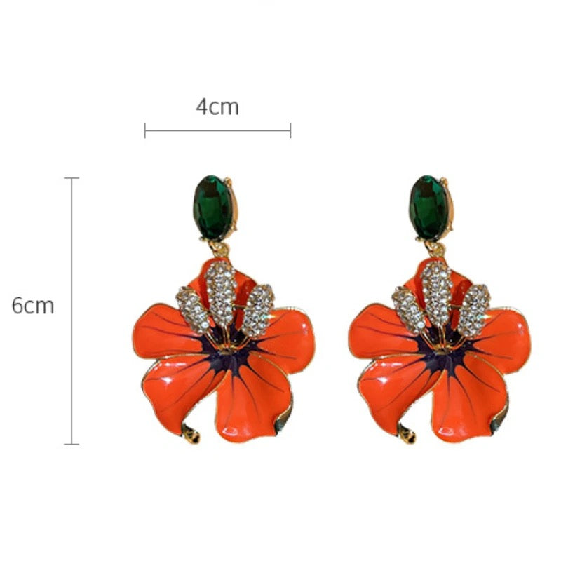 Korean Flower earrings