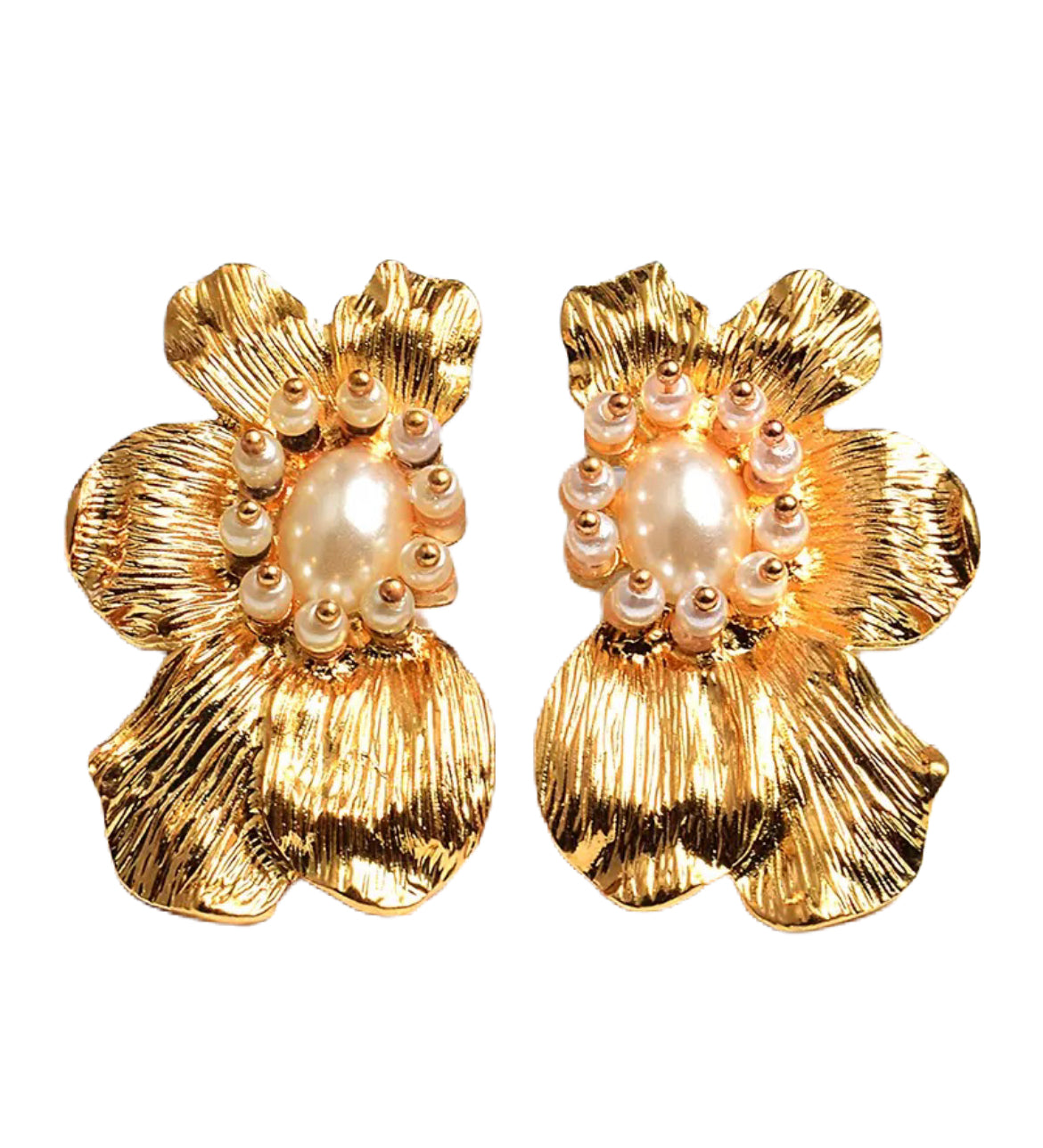 Flower Pearl Earrings