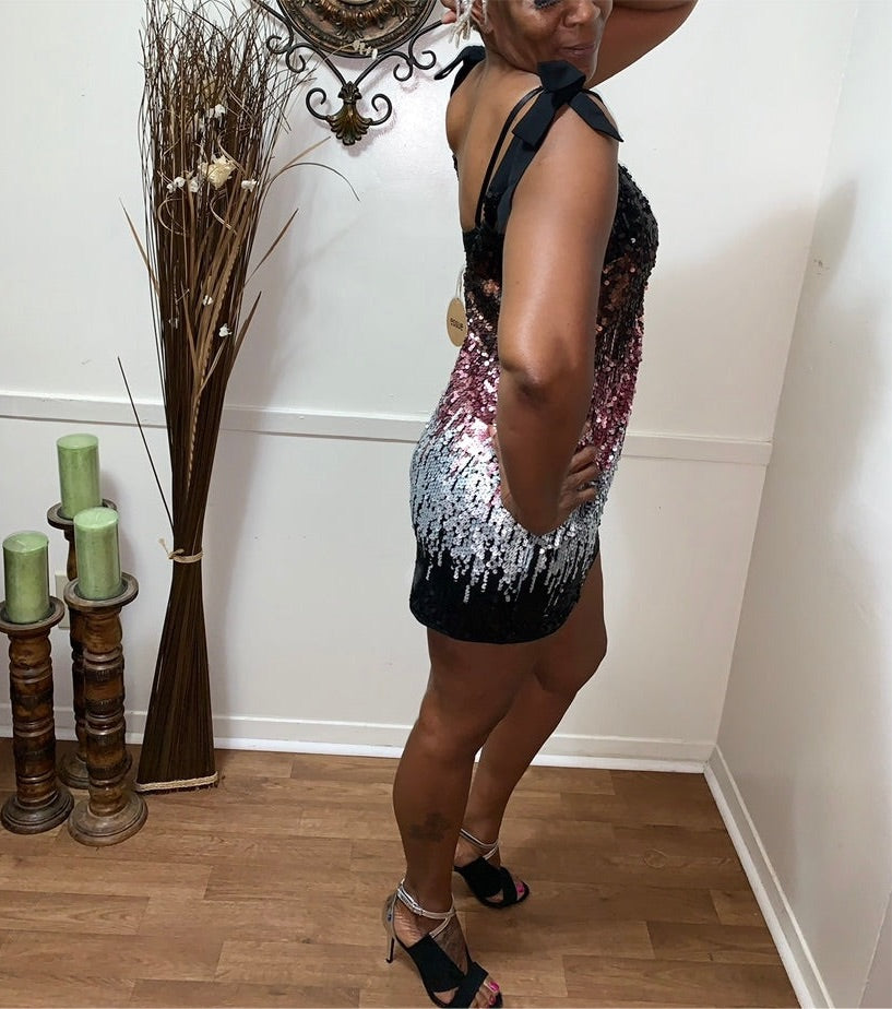 Sequin dress tunic