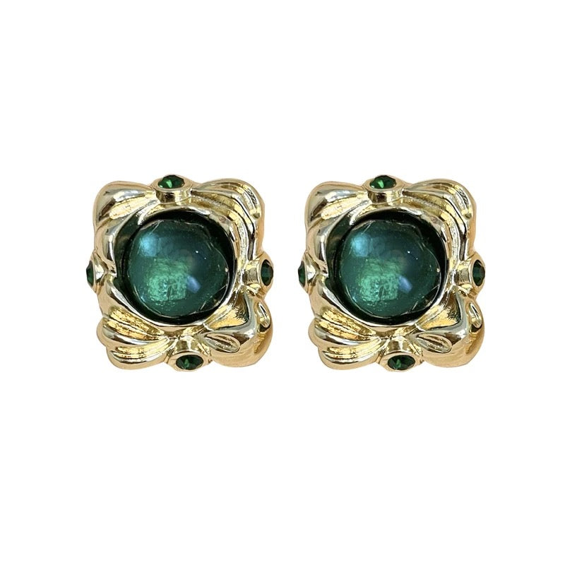 Green Stud earrings