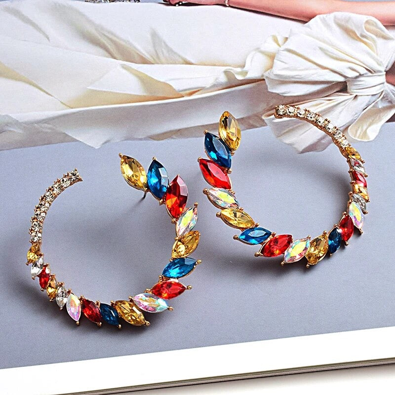 Round leaf Earrings