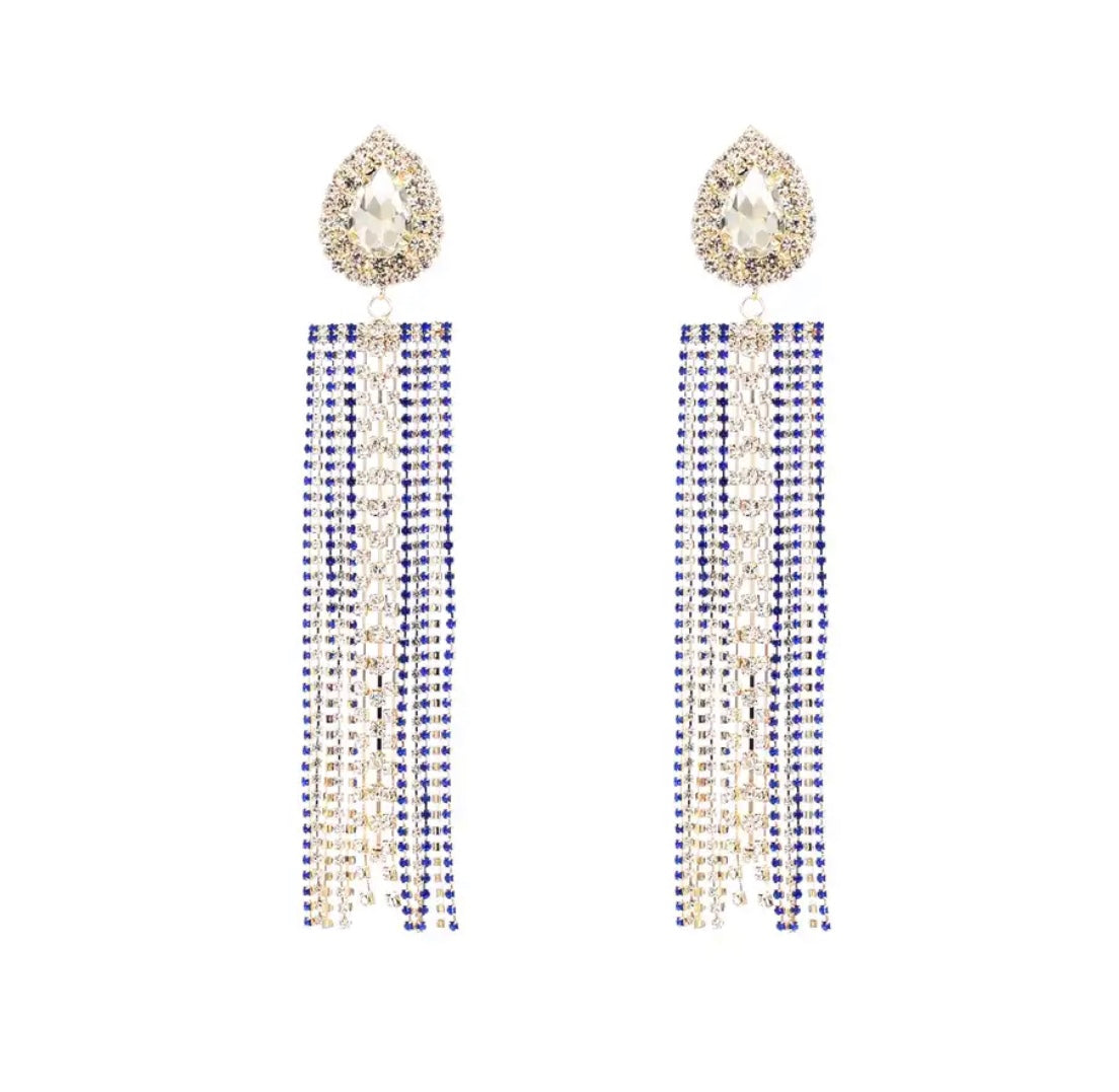 Earrings “Water Drop” Blue