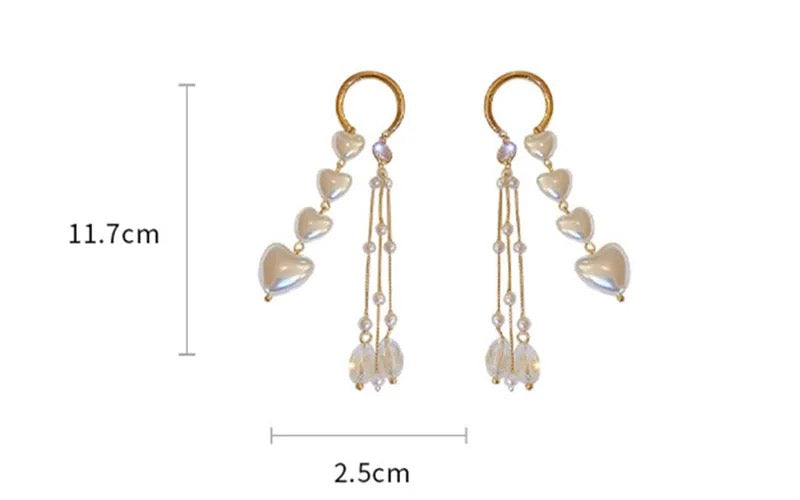 Heart Crystal Earrings