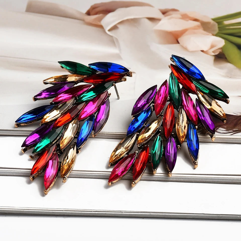 Leaf multi earrings