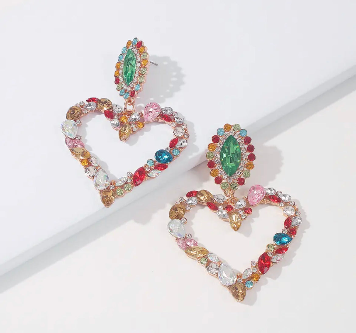 Heart Drop Earrings