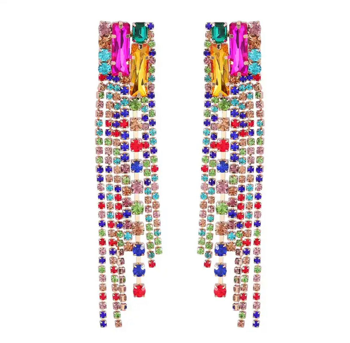 Multi tassel earrings