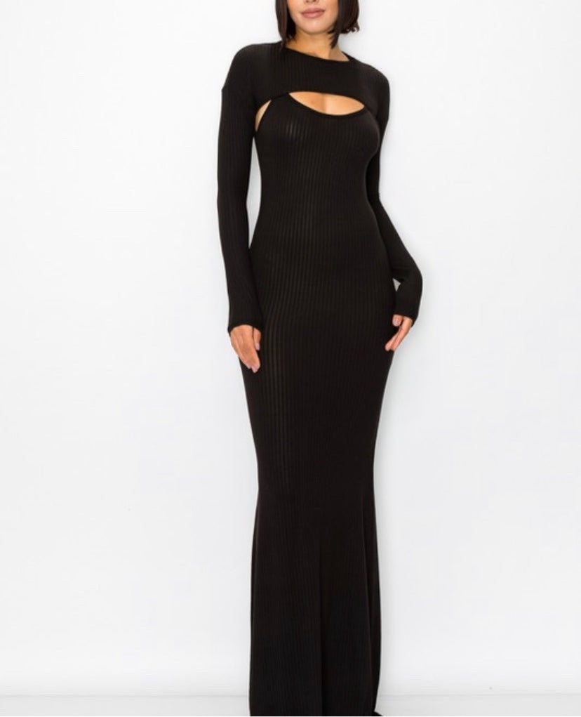 Bodycon “Maxi “ Dress 2pcs