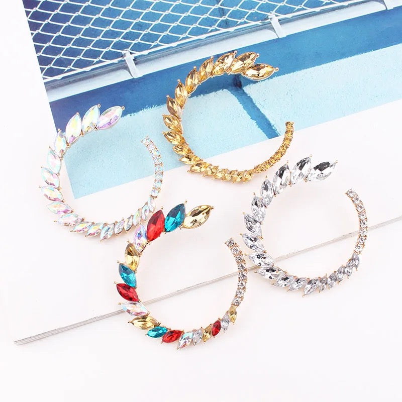 Round Leaf Earrings