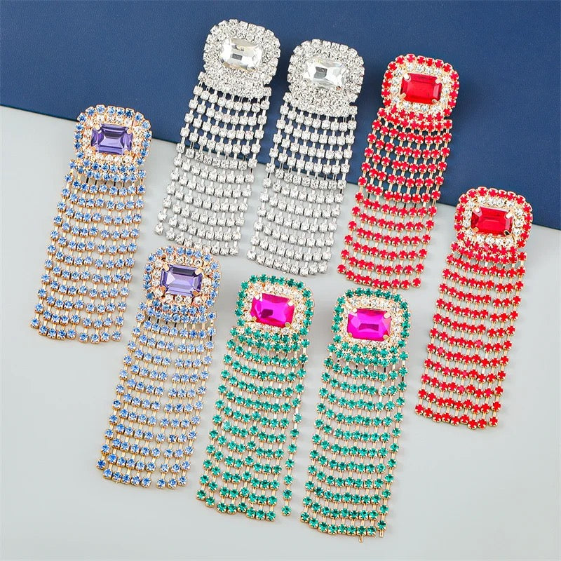 Square Tassel Earrings