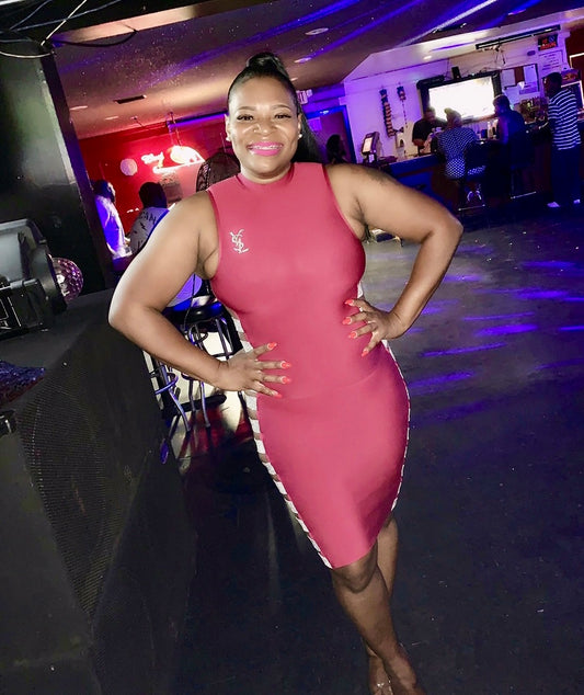 Rhinestone Bandage Dress