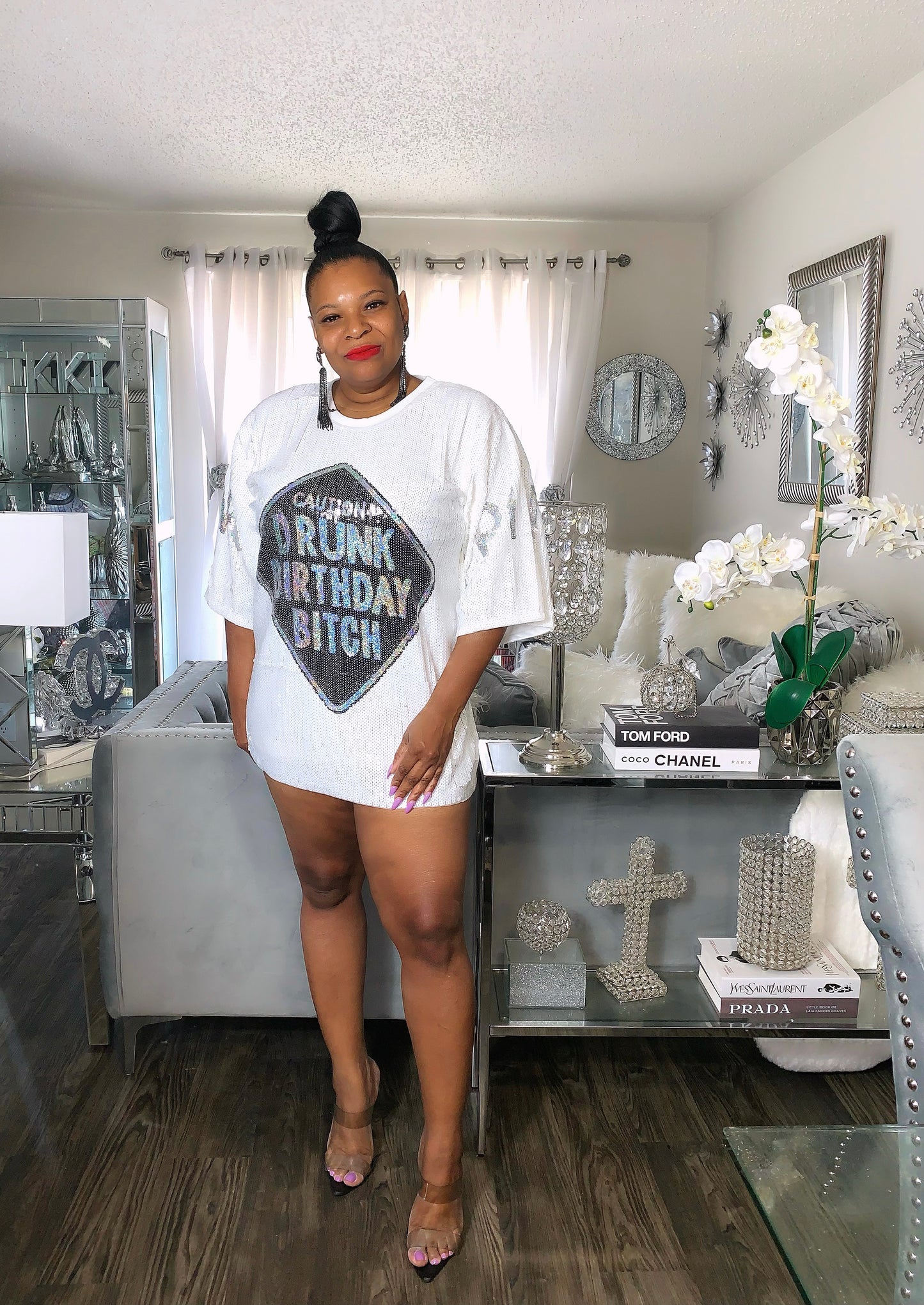 Birthday “White” Sequin Dress