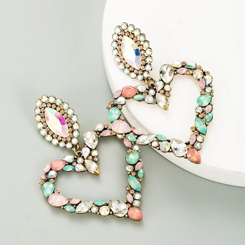 Heart Drop Earrings