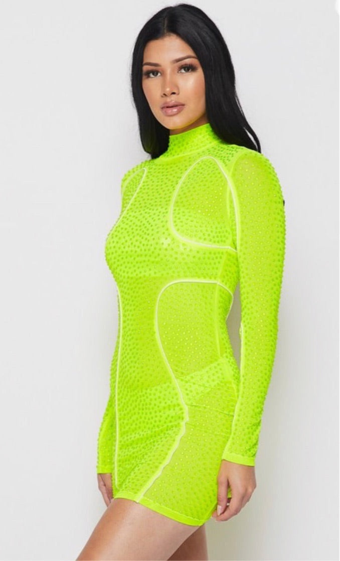 Lime Bodycon Dress