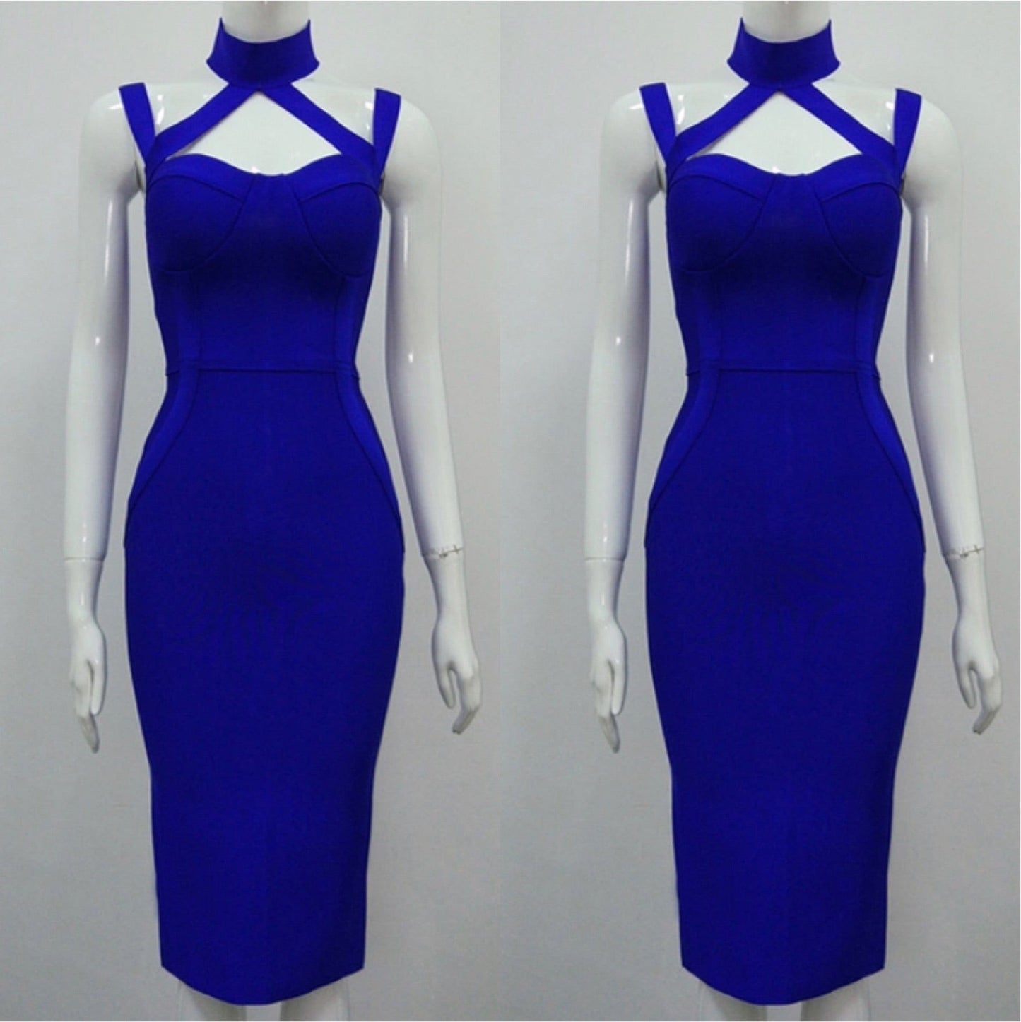 Royal Blue Bandage dress