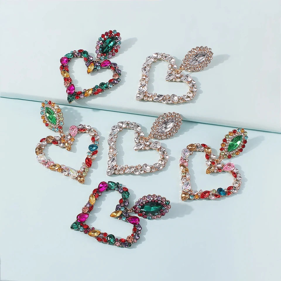 Heart Drop Earrings