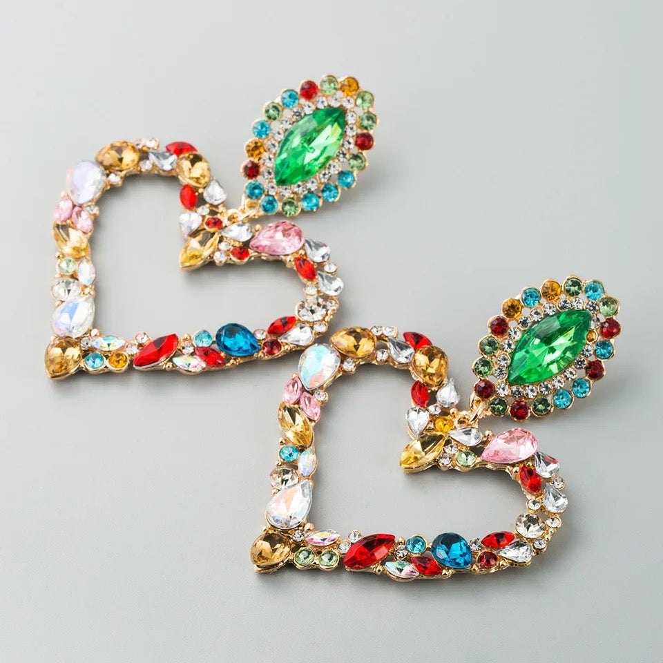 Heart Drop Earrings