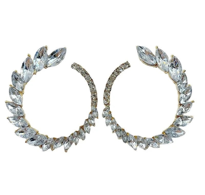 Round Leaf Earrings