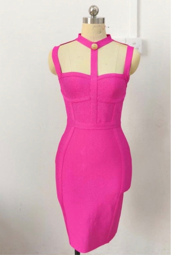 Pink Bandage dress