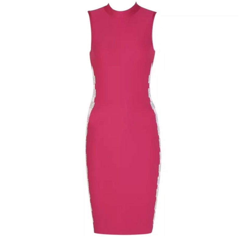 Rhinestone Bandage Dress