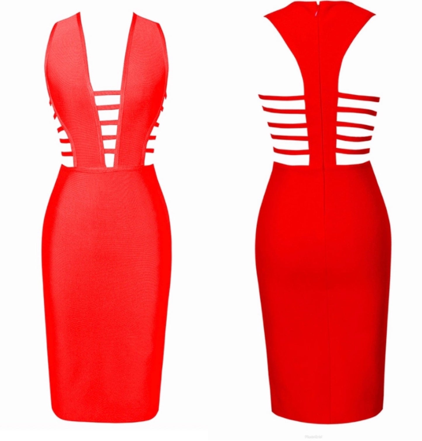 Red Bandage dress