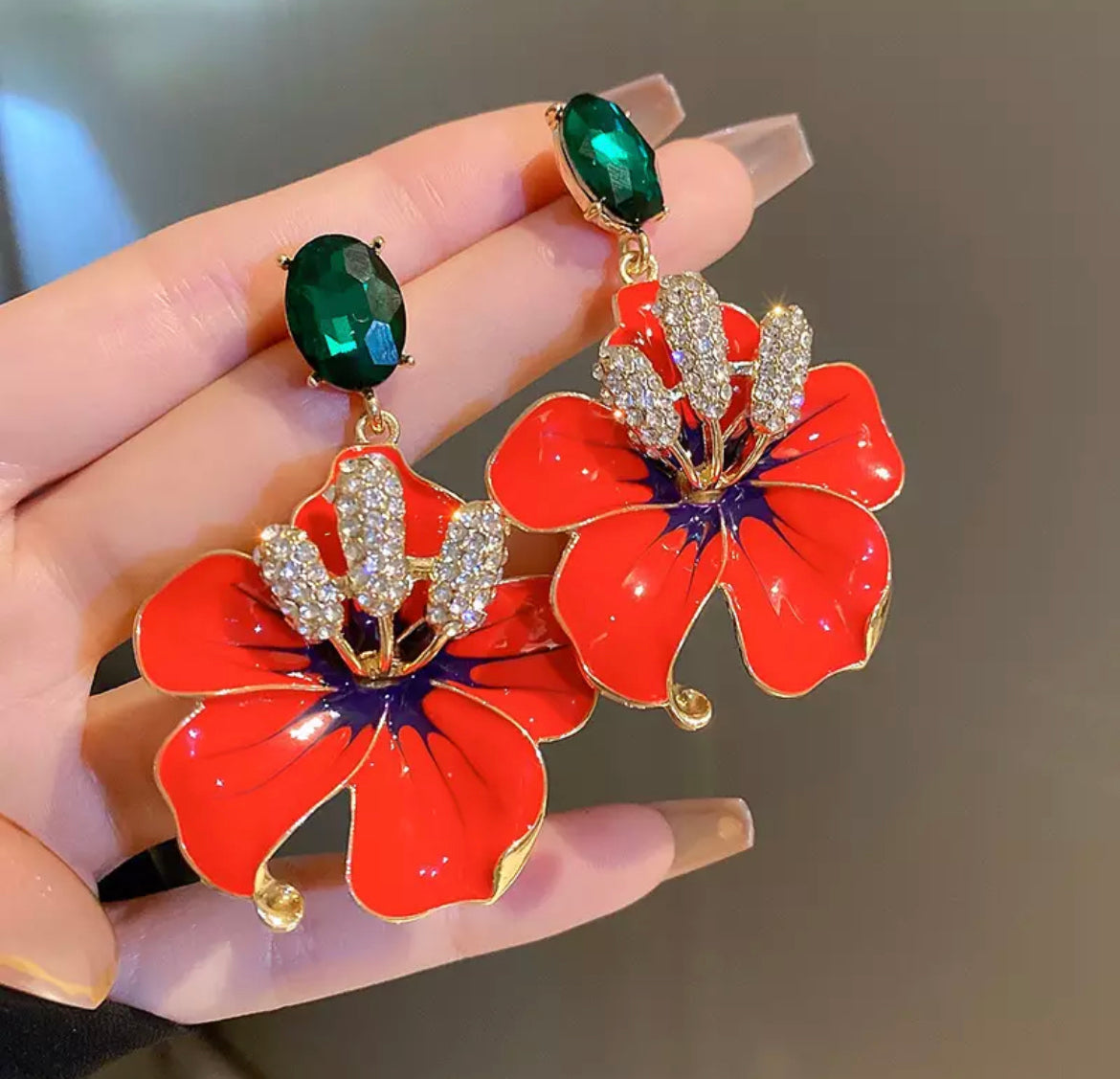Korean Flower earrings