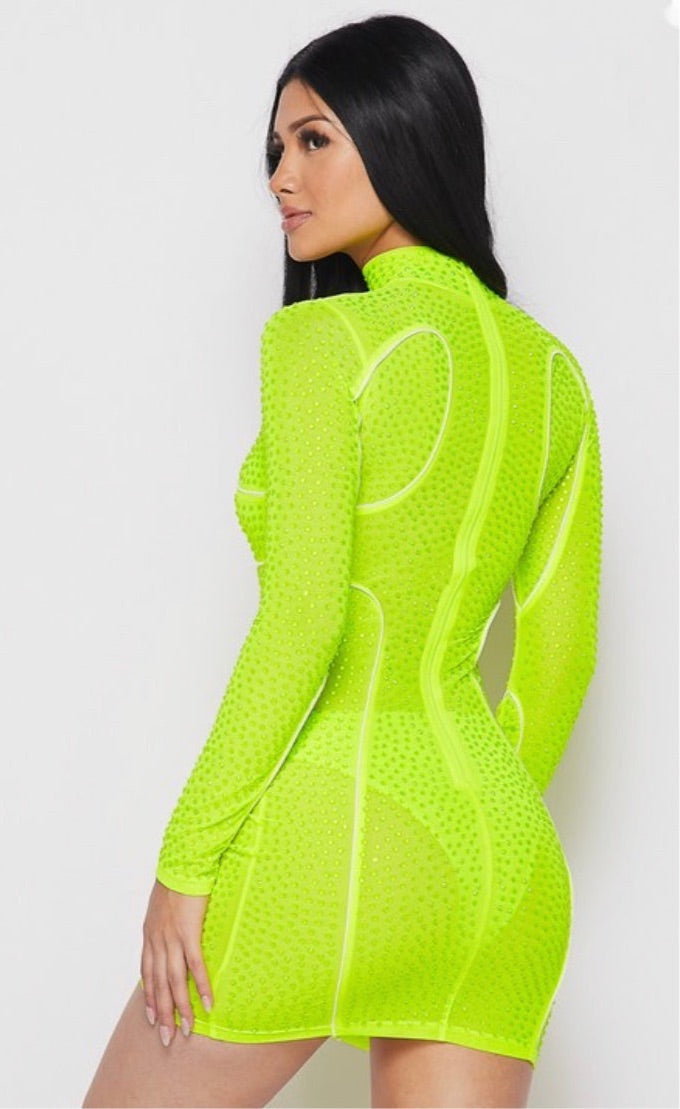 Lime Bodycon Dress