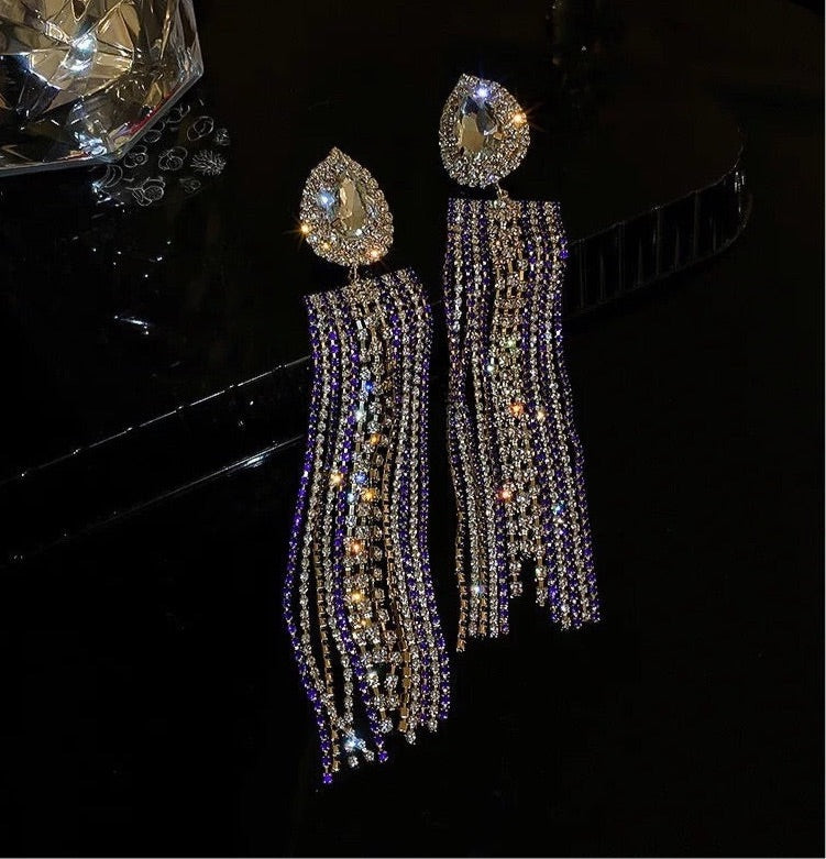 Earrings “Water Drop” Blue