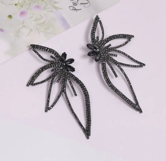 Black Butterfly Earrings