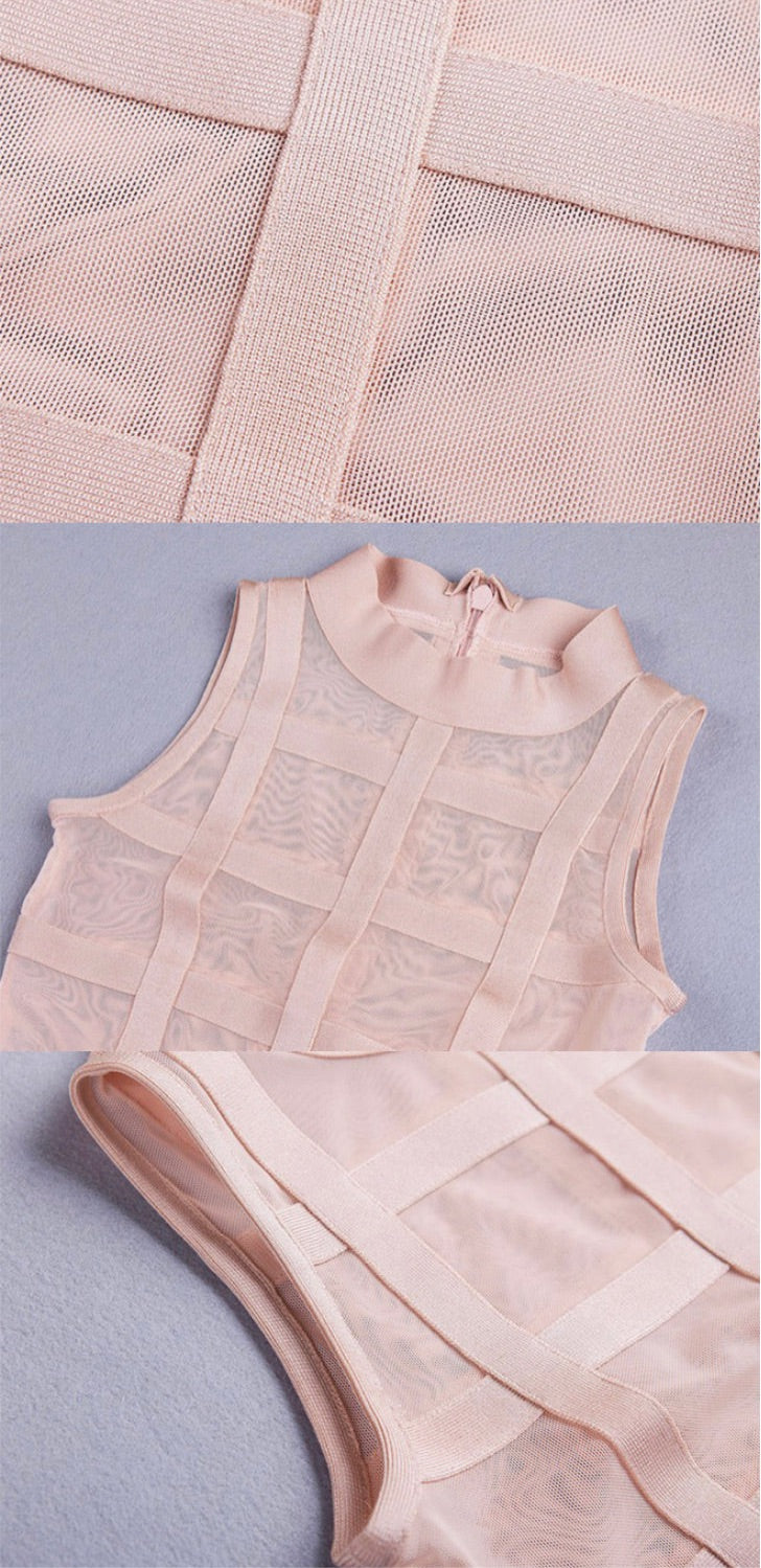 Bandage “mesh” dress