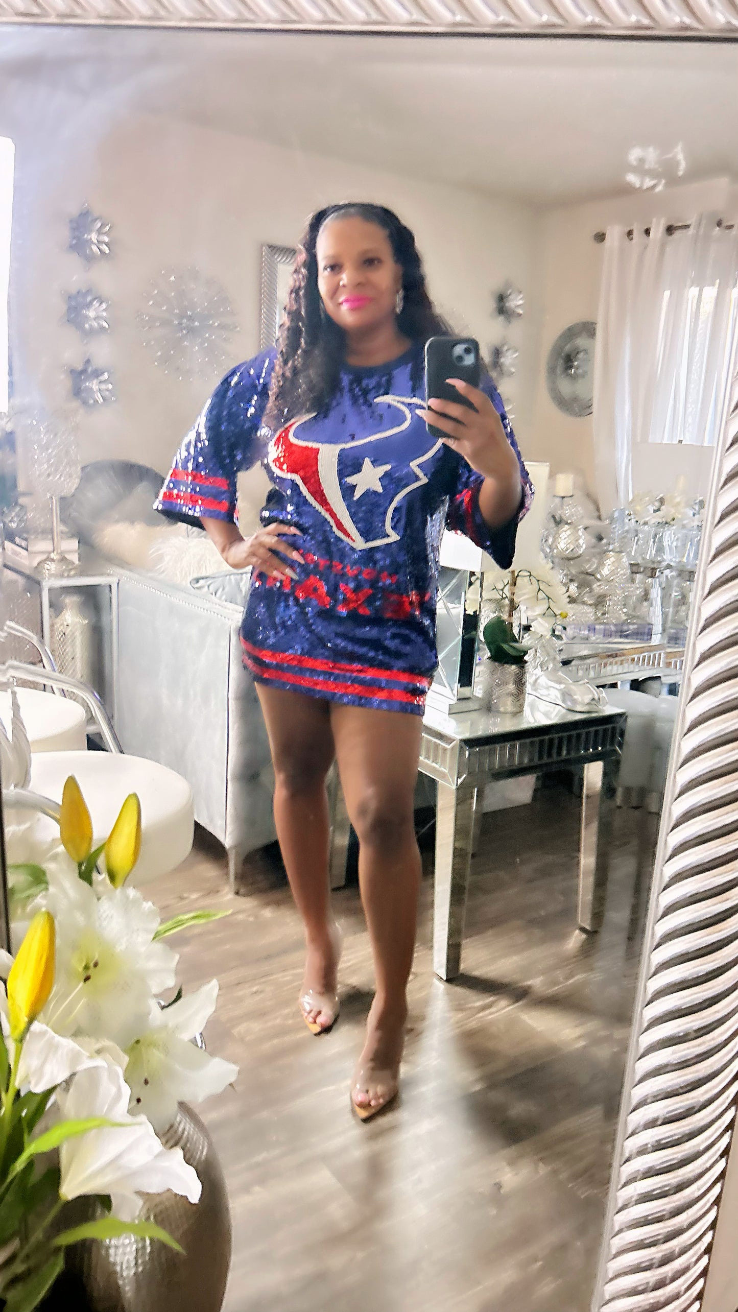 Houston Texans sequin dress