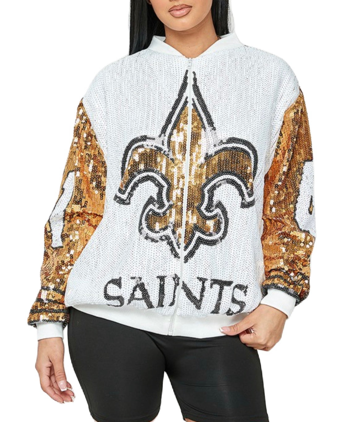 New Orleans Saints Sequin Jacket