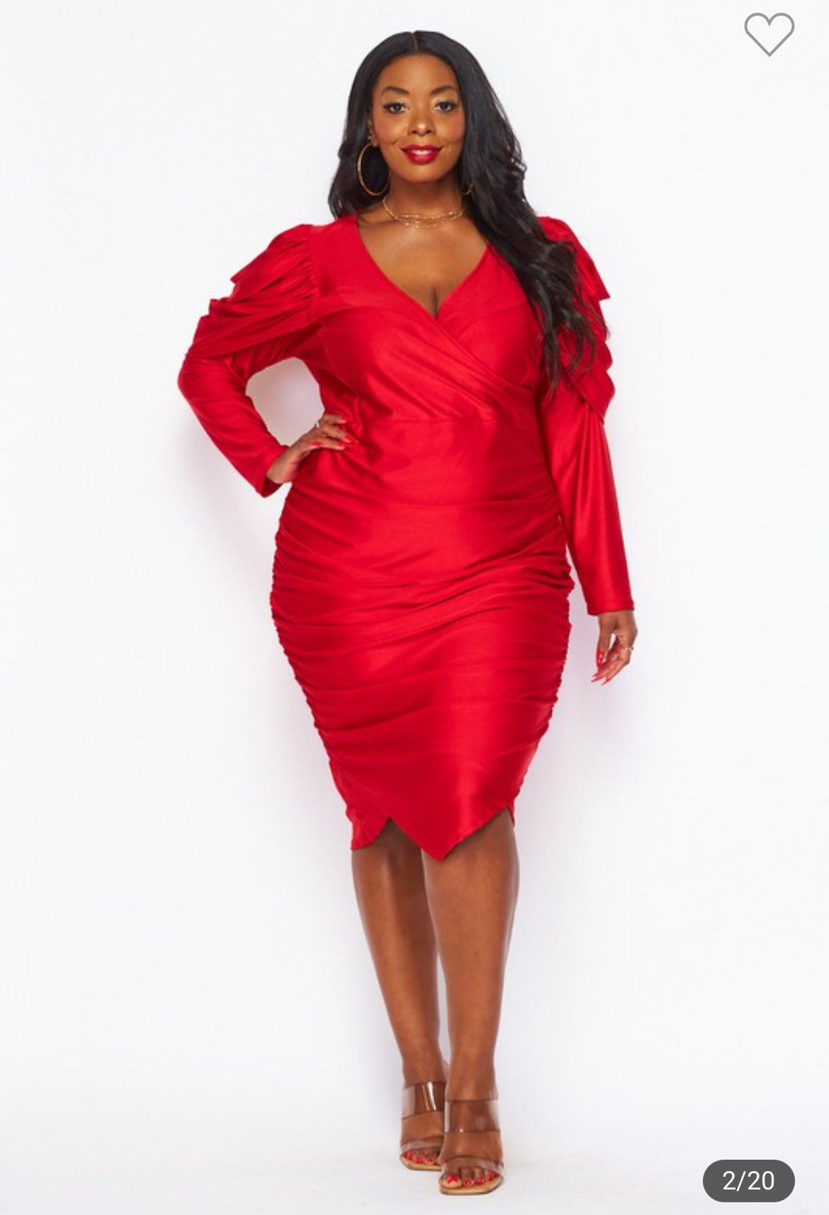 Plus size Red dress