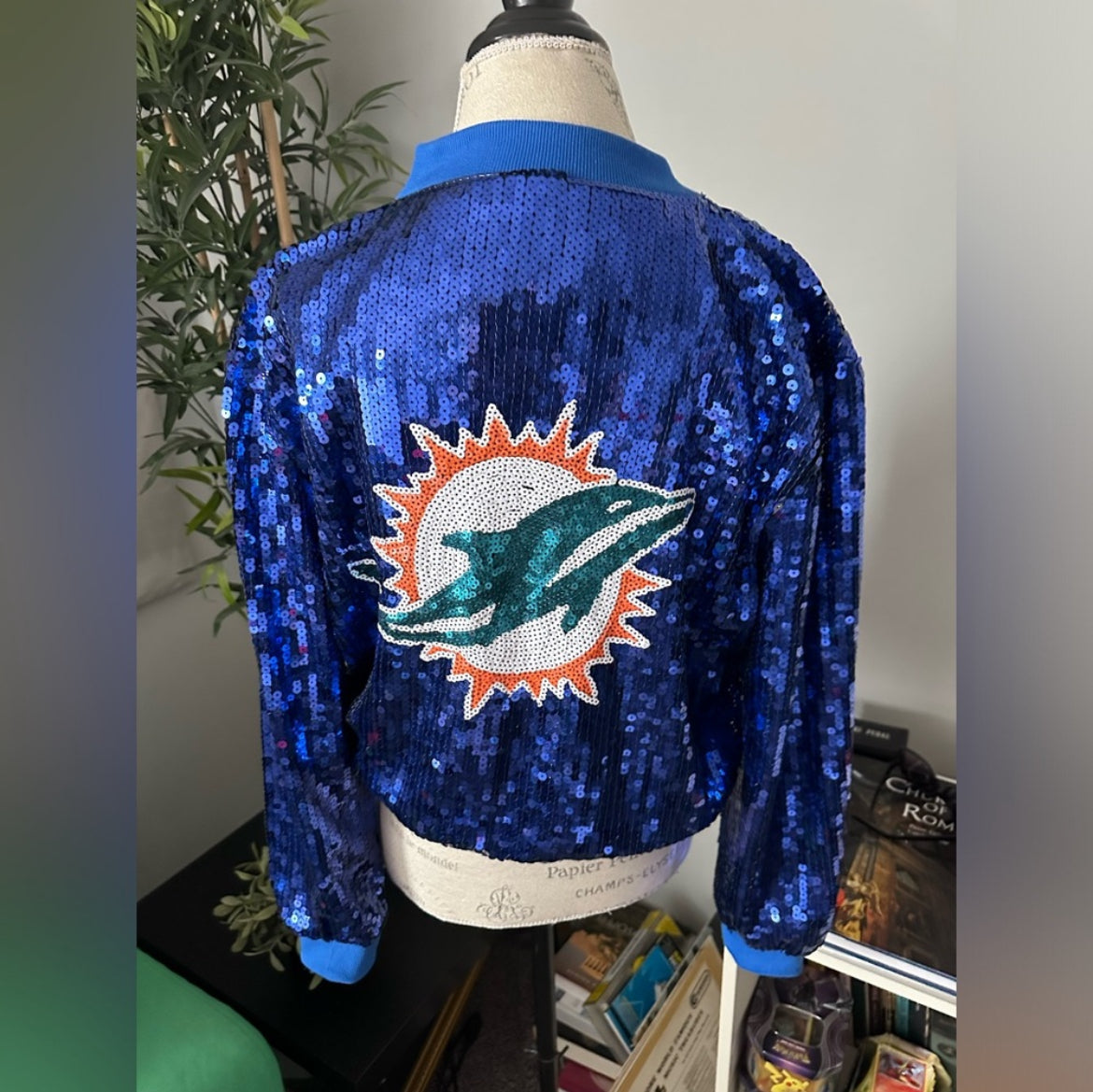 Miami Dolphin Sequin Jacket