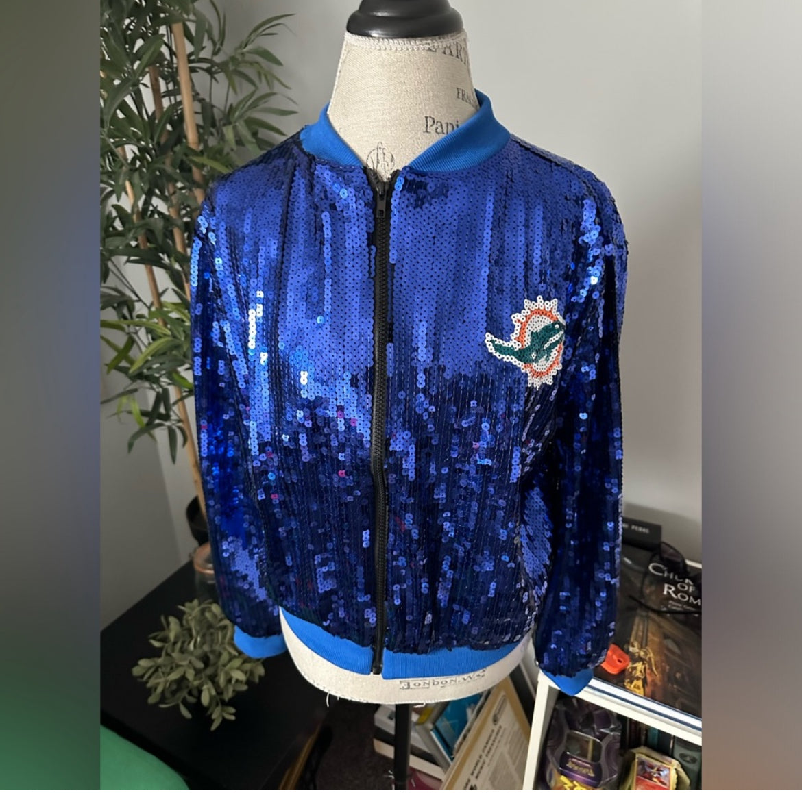 Miami Dolphin Sequin Jacket