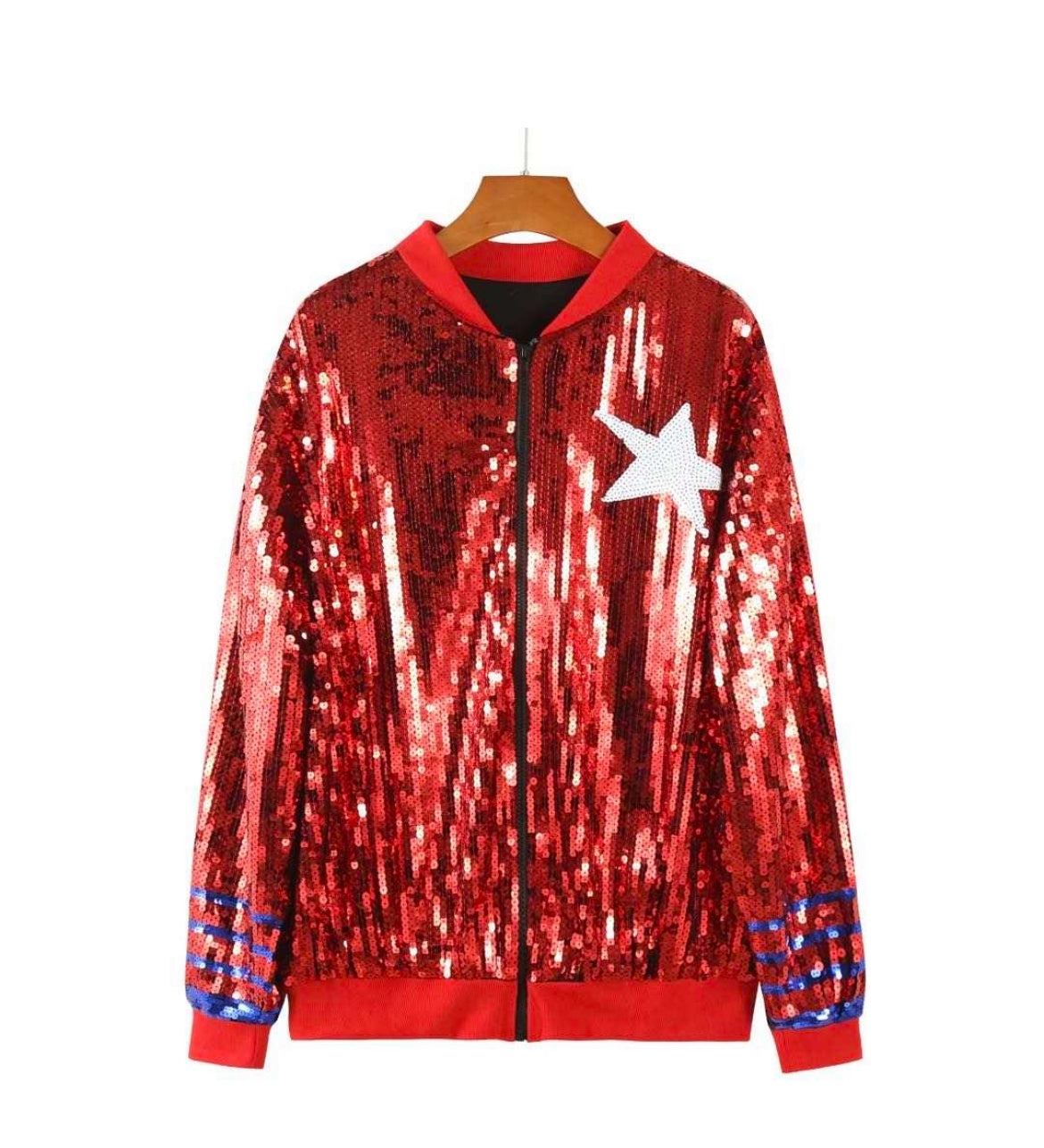 Houston Texans Sequins Jacket Red