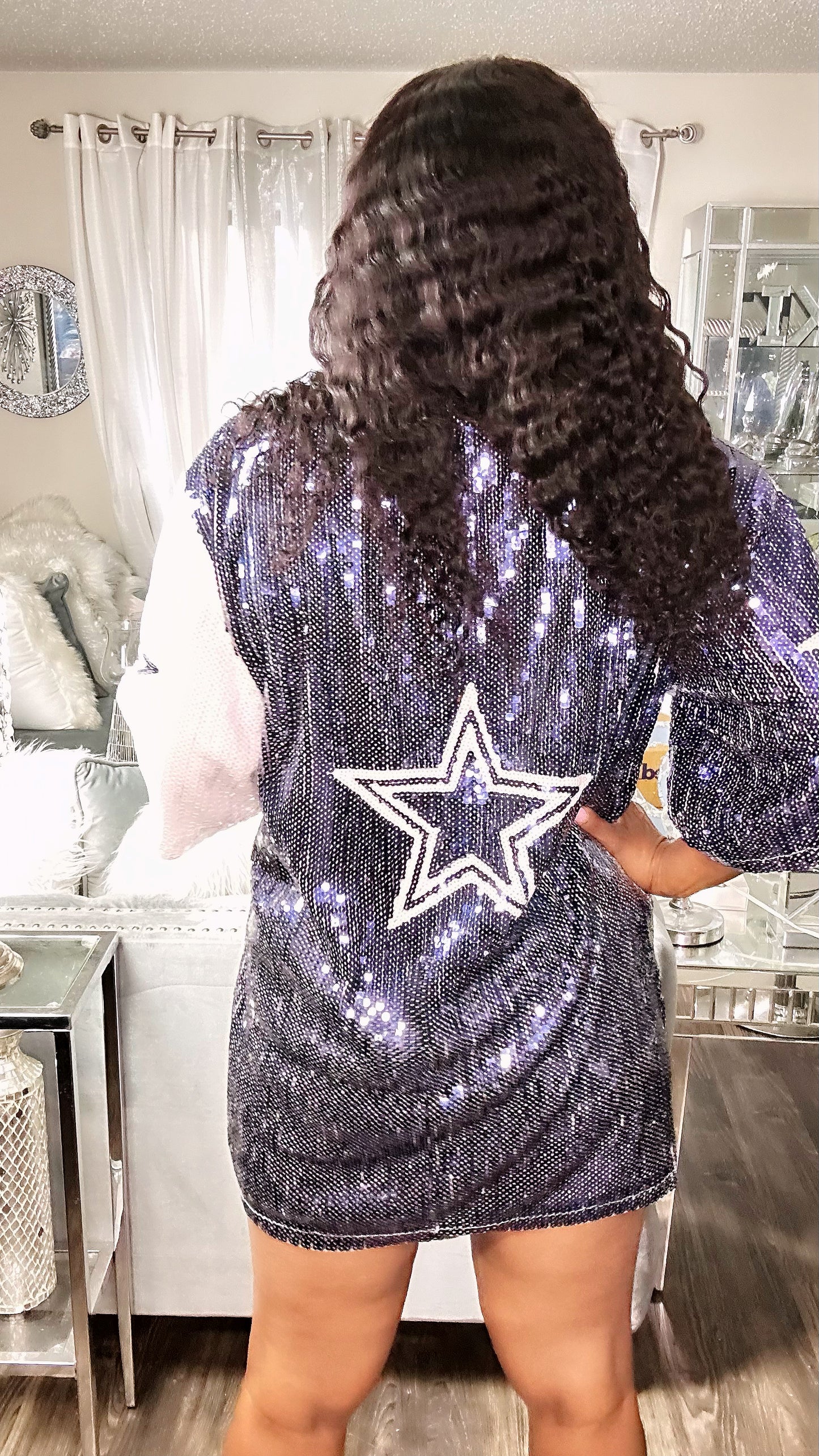 Dallas Cowboys Sequin Dress 3