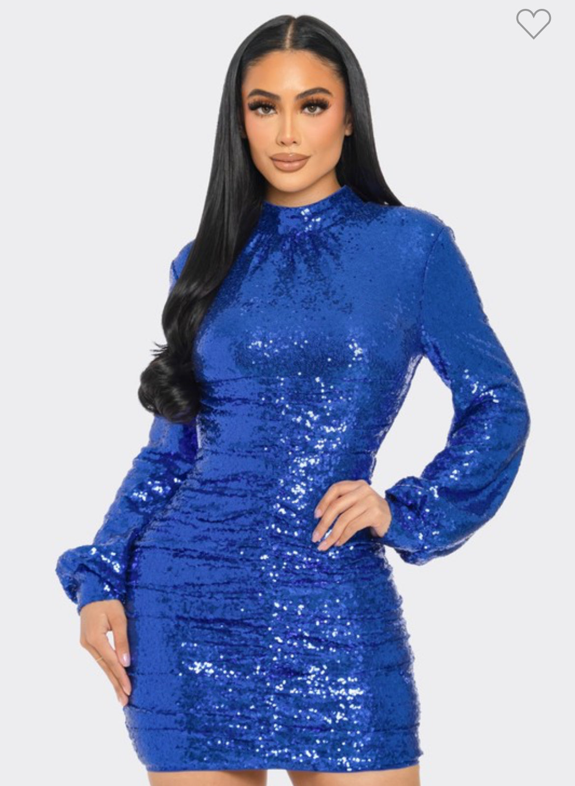 Blue Sequin Dress