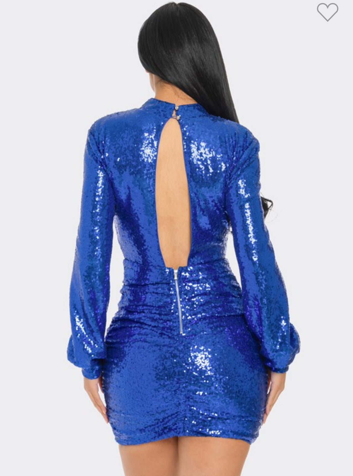 Blue Sequin Dress