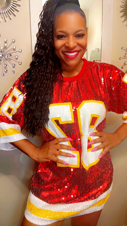 Kansas City Chiefs sequin dress #87