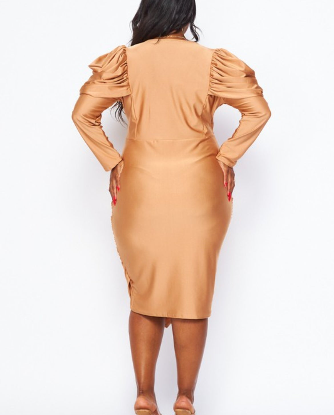 Plus size Gold dress