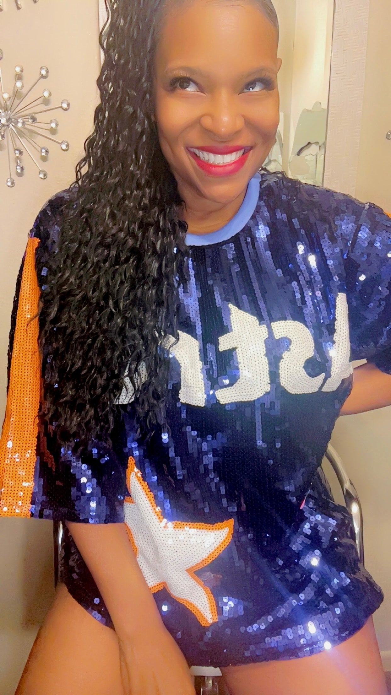 Houston Astros Sequin Dress