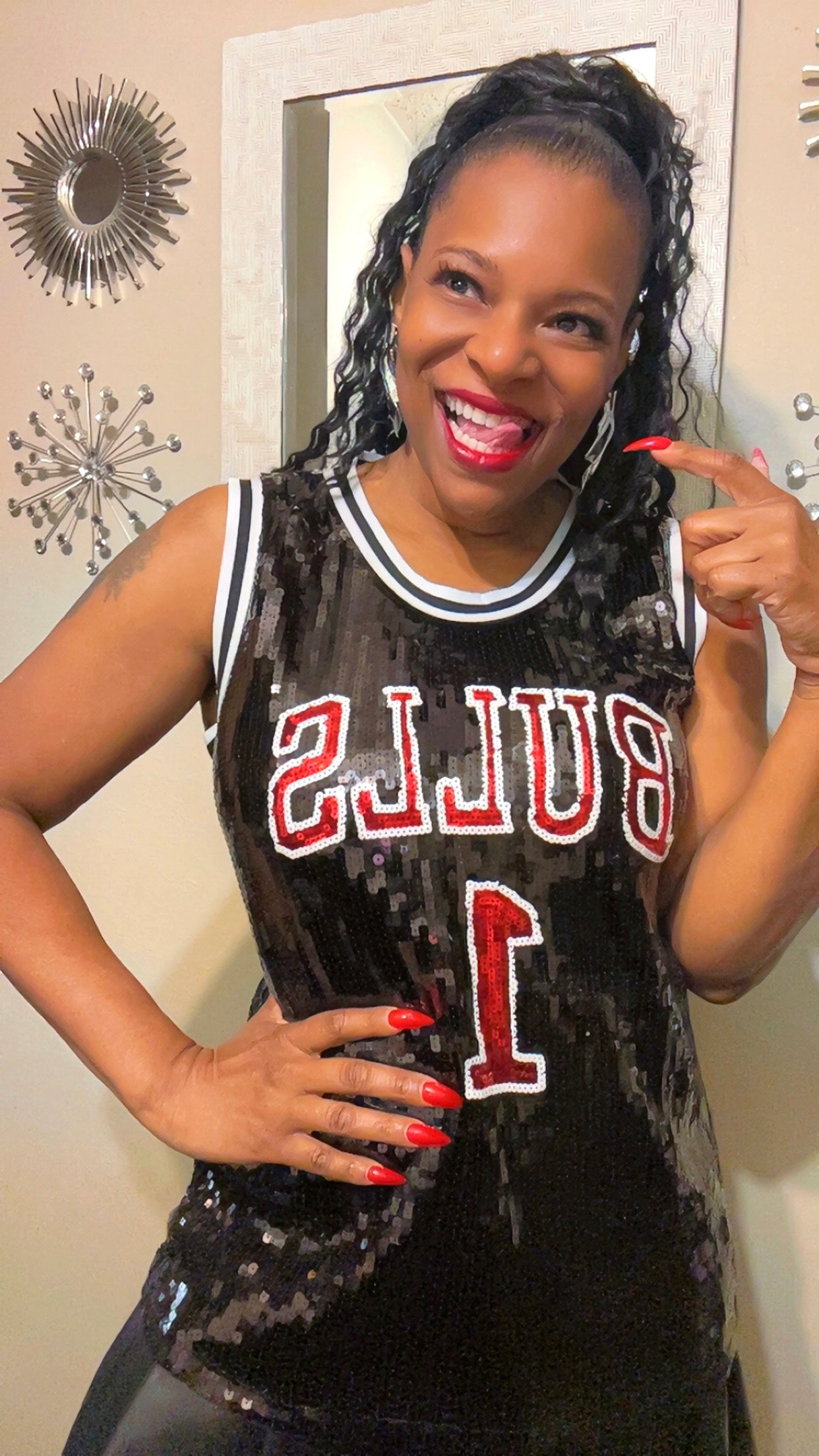 Chicago Bulls Sequin Jersey