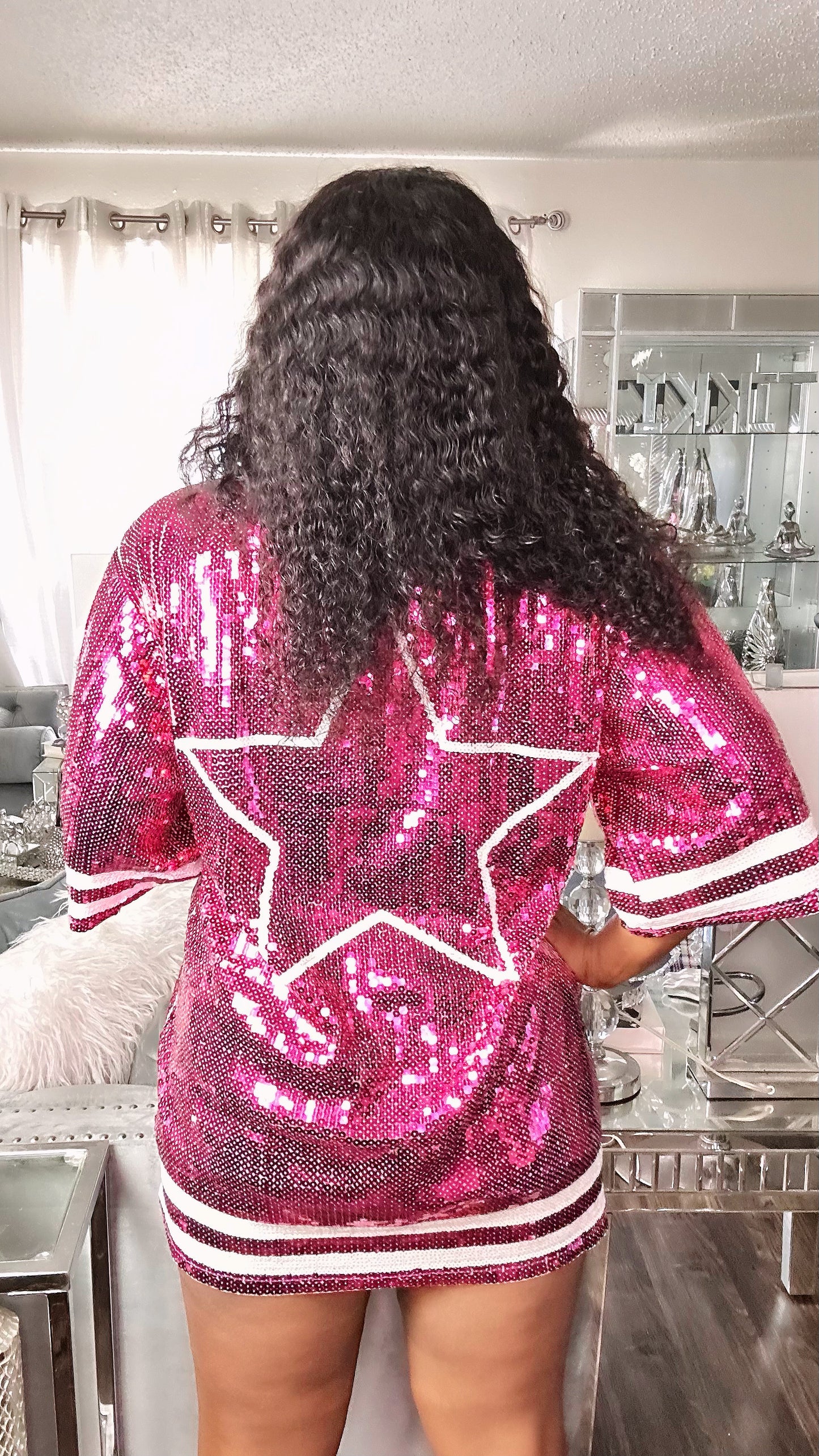 Dallas Cowboys Pink Sequin Dress