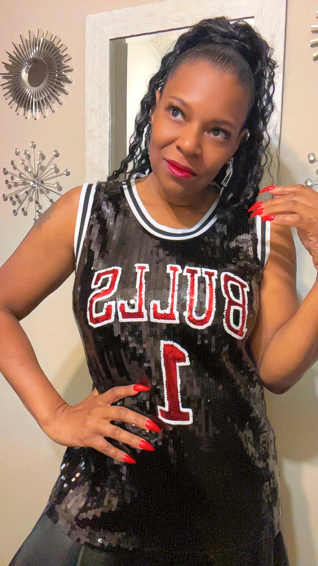 Chicago Bulls Sequin Jersey