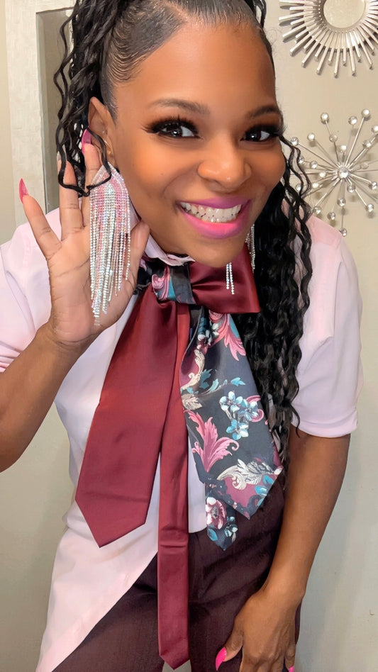 Pink Tassel Earrings