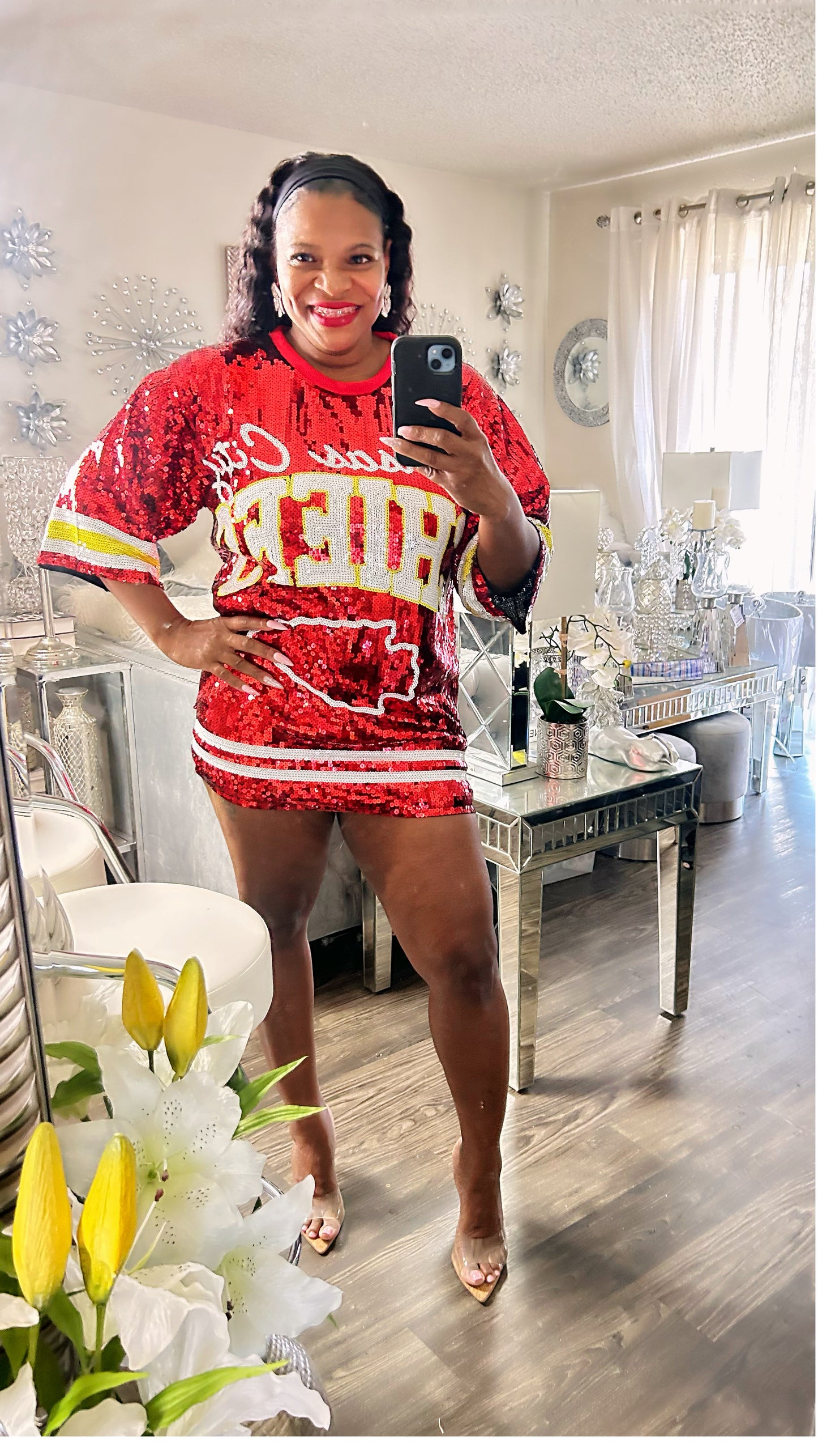 Kansas City Chiefs Sequin Dress