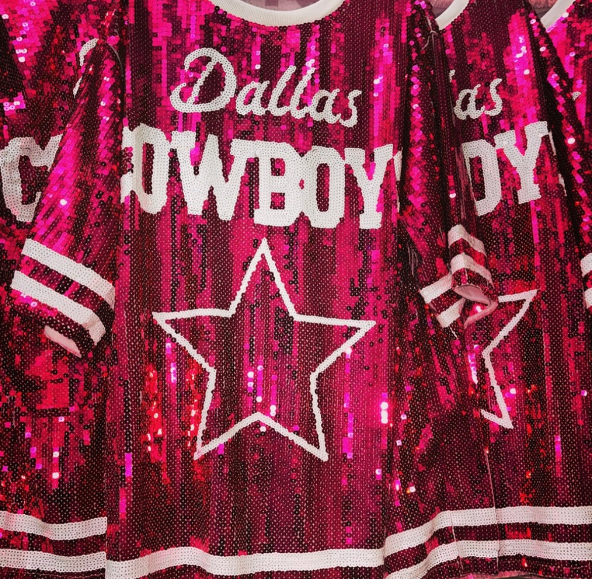 Dallas Cowboys Pink Sequin Dress